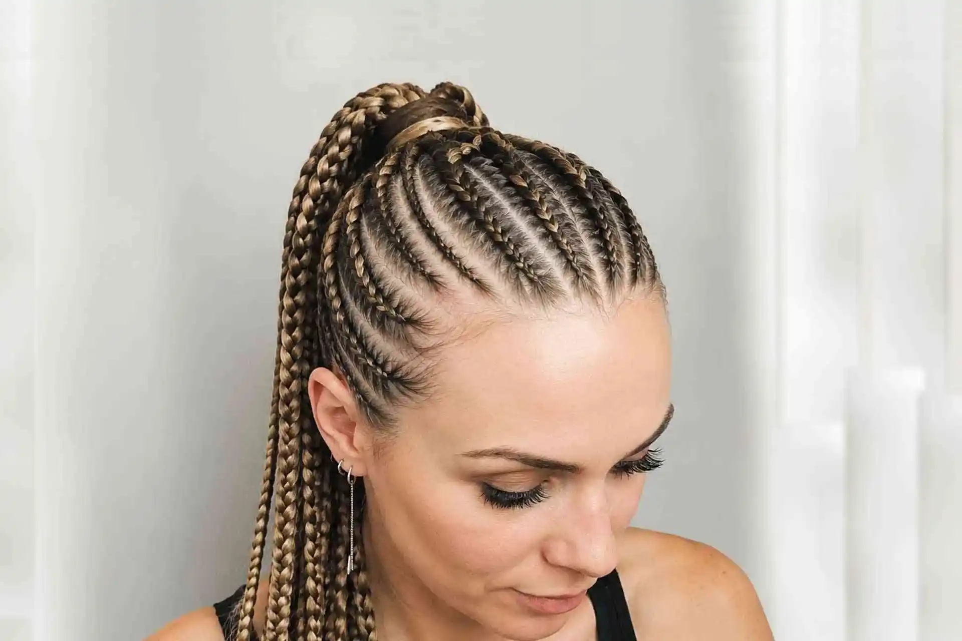 cornrows balık sırtı örgü