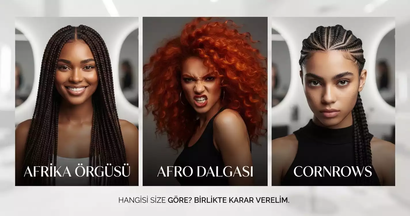 Afro Dalgası Afrika Örgüsü veya Cornrows 1 hangi örgü modeli sana uygun