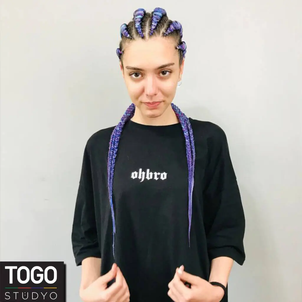 cornrows saç modeli