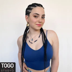 Cornrows 4 İstanbul Beylikdüzü Togo Stüdyo cornrows yapışık saç örgüsü modeli